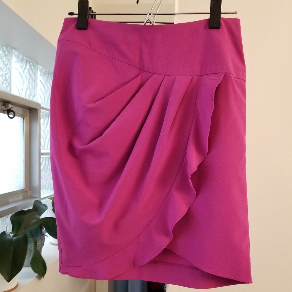 Flirty Magenta Mini Skirt